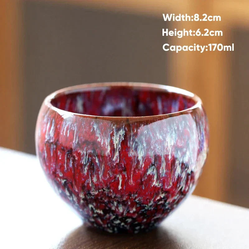 DecorBites™ 170ml Ceramic Coffee Cup Kung Fu Tea Cups Pottery Drinkware Egg Style