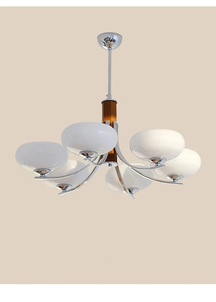 DecorBites™ Glass Chandelier: Bauhaus Art for Living Room, Bedroom, Study, Hall, Restaurant