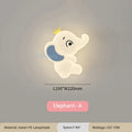 DecorBites™ Elephant Cartoon Wall Light PE Lampshade for Baby Room and School Hallway