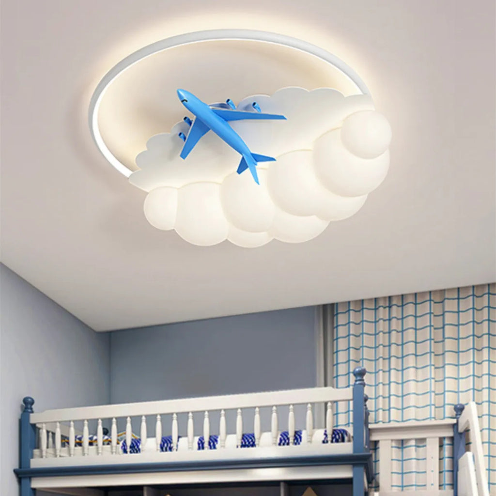 مصباح سقف طائرة سحابة للأطفال من DecorBites™: ثريا غرفة نوم LED حديثة للأولاد والبنات