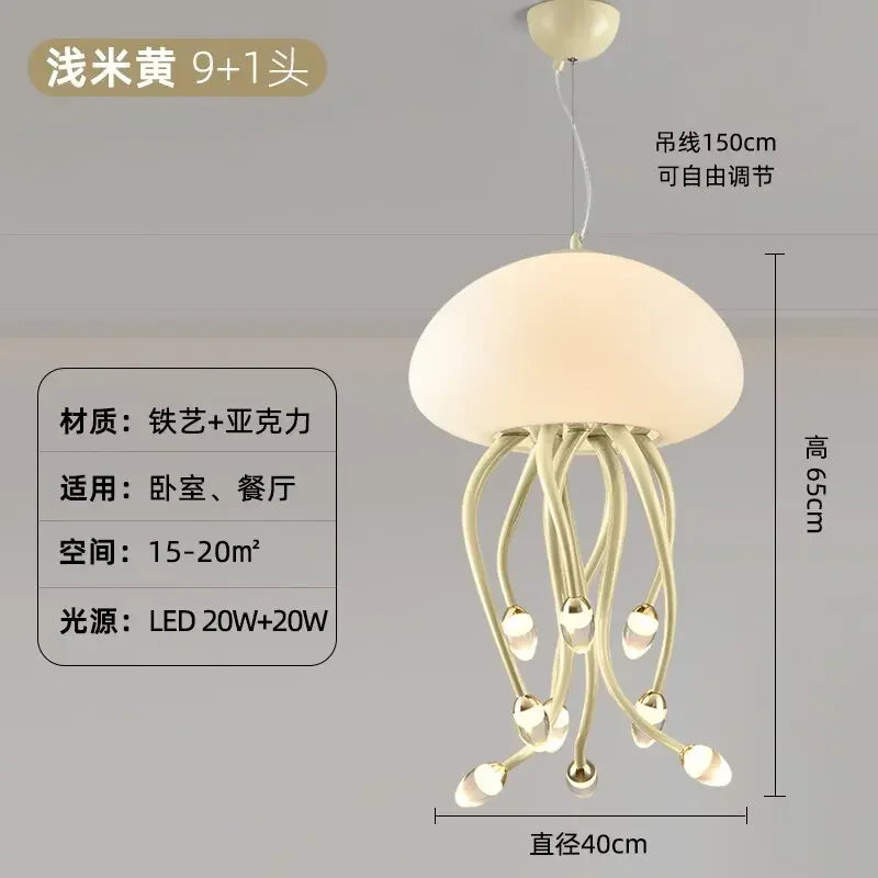 DecorBites™ مصباح قنديل البحر Kawaii LED لديكور وإضاءة غرفة النوم