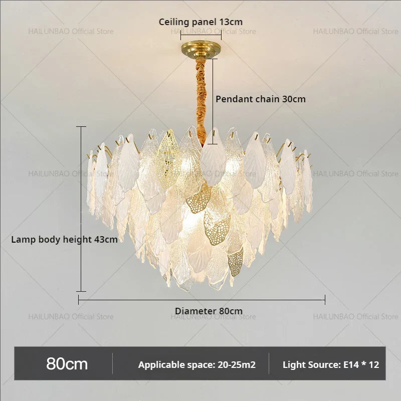 DecorBites™ French Crystal Chandelier for Elegant Living Room, Bedroom, or Restaurant