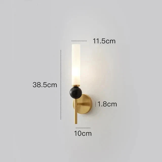 DecorBites™ Copper Wall Lamp: Modern Nordic Marble Pendant Light for Living Room & Bedroom