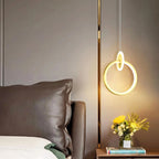 Modern Alloy LED Bedside Pendant Light