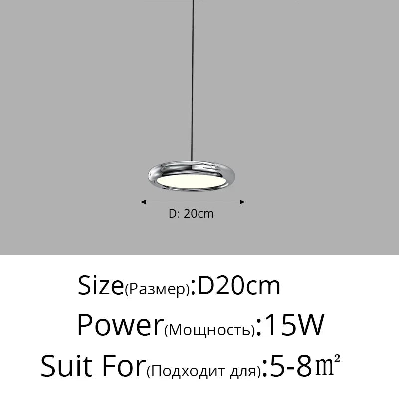 DecorBites™ LED Iron Pendant Chandelier for Home Decor and Lighting