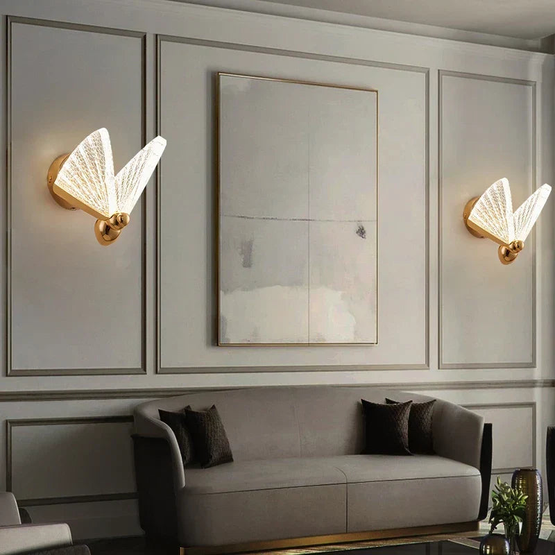 Applique Murale LED Papillon DecorBites™ : Éclairage Intérieur Nordique Moderne pour Salon, Escalier et Chambre à Coucher