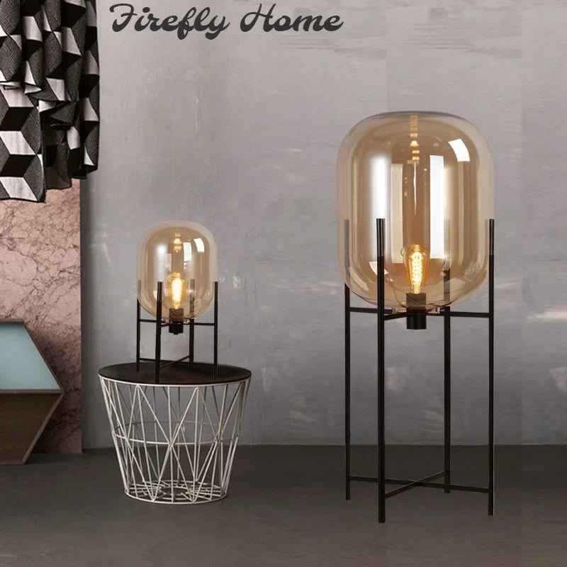 DecorBites™ Glass Ball LED Floor Lamp - Postmodern Scandinavian Design