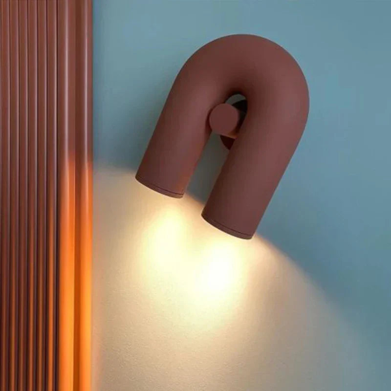 DecorBites™ Cirkus Tube Wall Lamp: Minimalist U-shaped Wall Sconce for Bedside Reading and Decor.