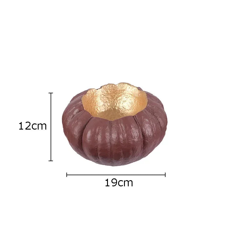 DecorBites™ Gold Pumpkin Resin Sculpture Ornaments Home Decor-Artistic Room Aesthetics