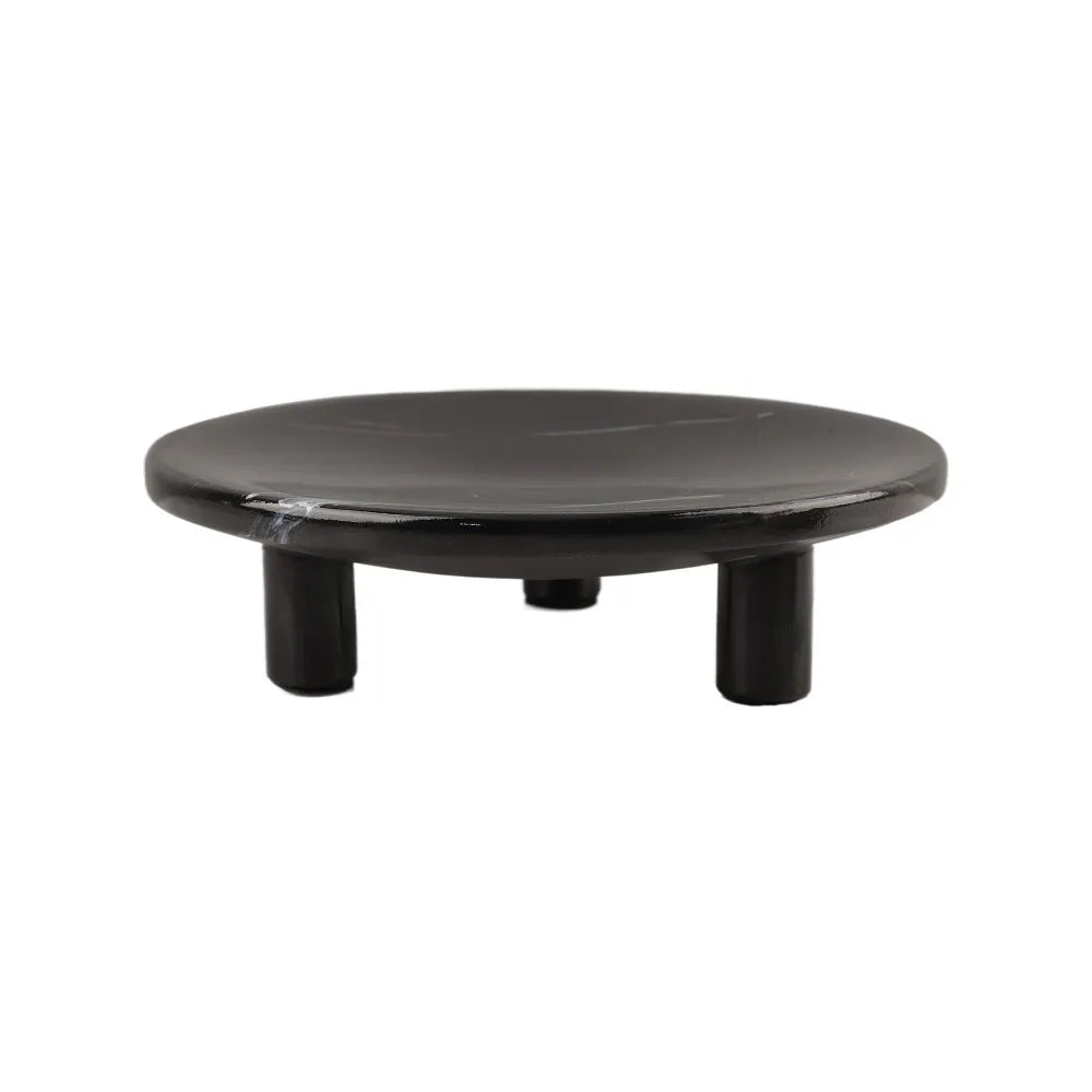 DecorBites™ Imitation Marble Resin Three-Legged Fruit Tray - Minimalist Desktop Decoration