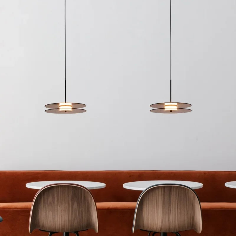 Modern Scandinavian White Glass Bedside Pendant Light