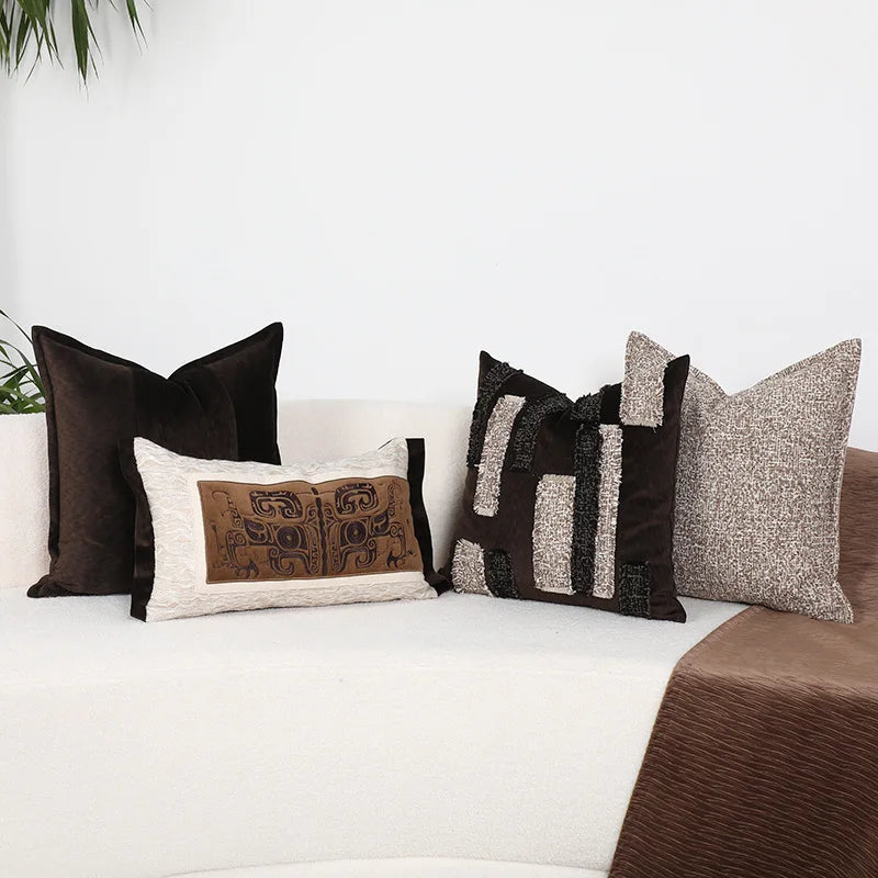 DecorBites™ غطاء وسادة بوهو فاخر 45x45 سم