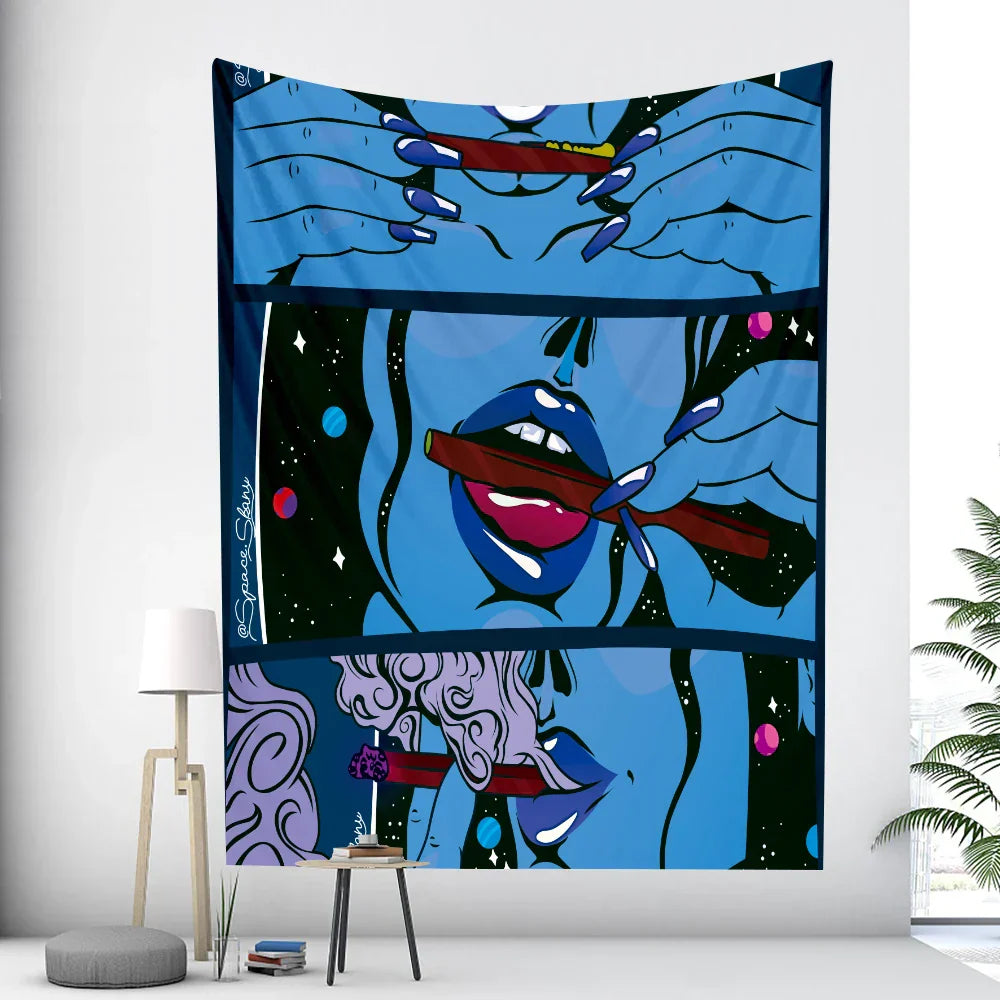 DecorBites™ Abstract Woman Tarot Card Tapestry Wall Hanging for Boho Room Decor