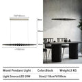 مصابيح LED الخطية المعلقة DecorBites™ للمطبخ وغرفة الطعام وغرفة المعيشة والمكتب