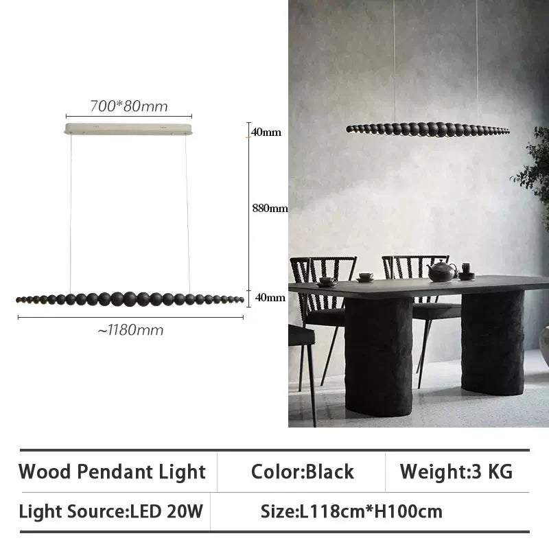 مصابيح LED الخطية المعلقة DecorBites™ للمطبخ وغرفة الطعام وغرفة المعيشة والمكتب