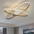 DecorBites™ Black LED Chandelier Ceiling Light Remote Control Fixture for Living Room, Bedroom & Kitchen