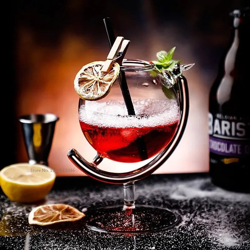 أكواب نبيذ على شكل كرة أرضية من DecorBites™ للحفلات والمناسبات في المنزل والبار
