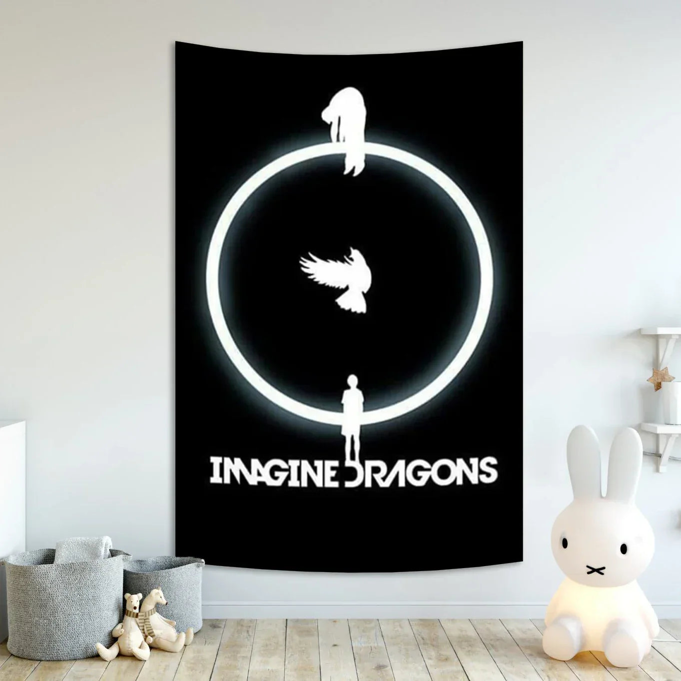 DecorBites™ Imagine Dragons Band Poster Tapestry Rock Singer Wall Art Banner Decoration