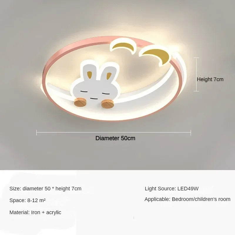 ثريا DecorBites™ LED للأطفال: مصباح سقف غرفة نوم الأطفال للدراسة وإضاءة العلية