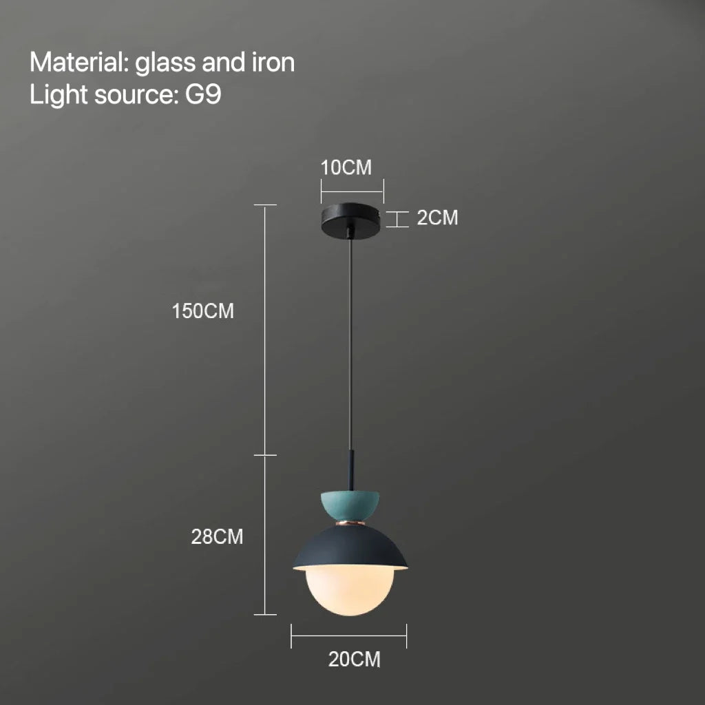 DecorBites™ Glass Ball Pendant Lamp: Modern Nordic Light Fixture for Home Decor, Kitchen, Dining, Bedroom
