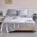 DecorBites™ Leopard Print Satin Bedsheet Set King & Queen Sizes
