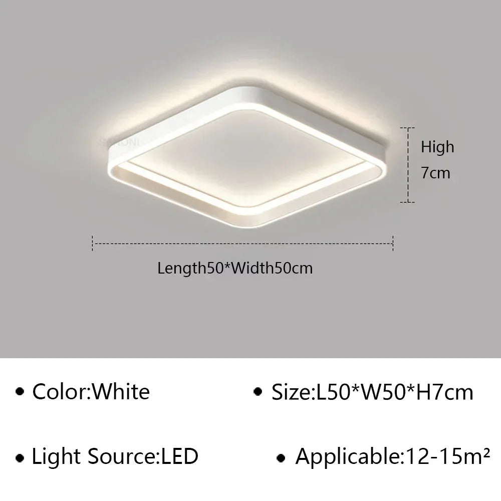 DecorBites™ Geometric LED Ceiling Lamp Chandelier for Living Dining Room Study Bedroom Aisle Balcony