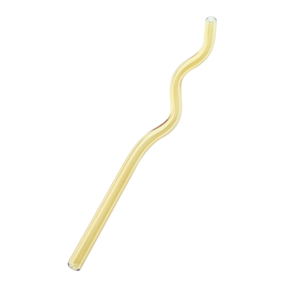 DecorBites™ Glass Straws Set - Eco-Friendly Reusable Colorful Drinking Tubes