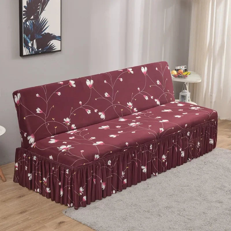 DecorBites™ Elastic Armless Futon Sofa Cover Slipcovers