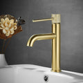 DecorBites™ Brushed Gold Basin Faucet Single Handle Bathroom Sink Mixer Tap