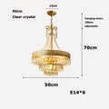DecorBites™ Crystal Water Drop LED Ceiling Chandelier for Foyer and Entry Way