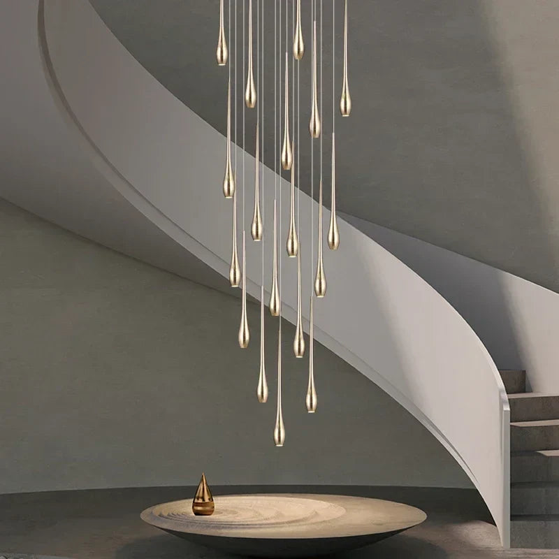 DecorBites™ Gold-Plated Modern Chandeliers for Living Room, Staircase, Restaurant, Kitchen