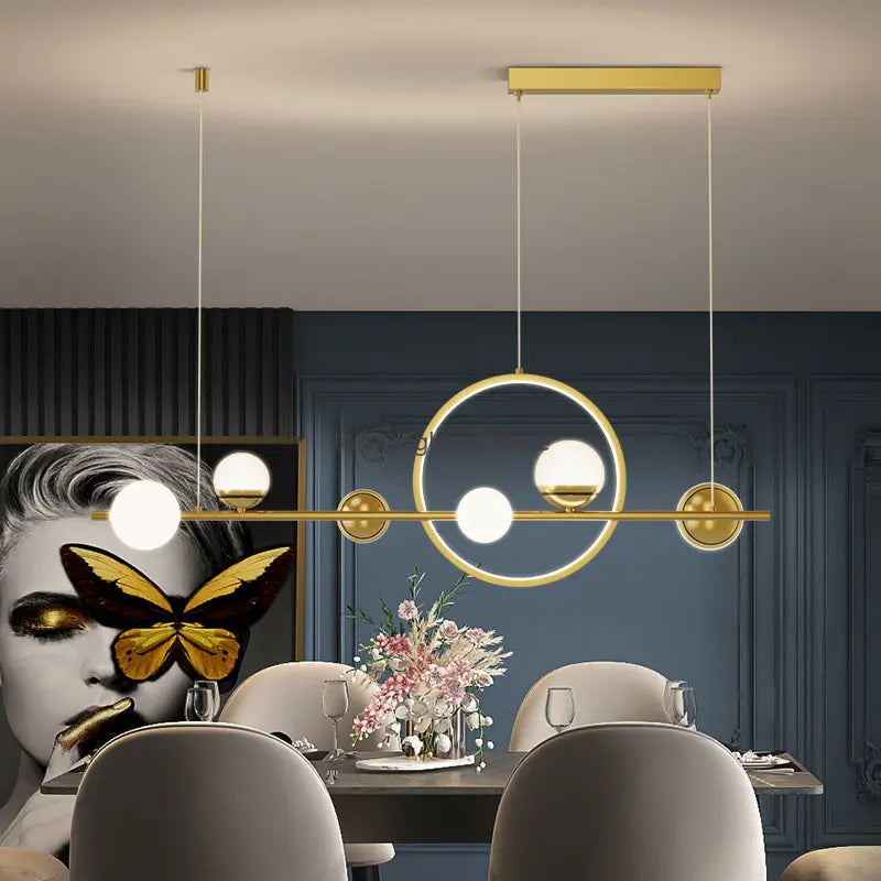DecorBites™ مصباح معلق LED طويل: تصميم إسكندنافي بسيط لغرفة المعيشة والمطعم والبار