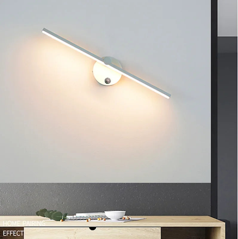 مصباح حائط DecorBites™ LED خطي بمفتاح، دوران 300 درجة، 41 سم، تصميم نورديك بسيط