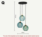 Modern Colorful Glass Pendant Light in Polished Chrome