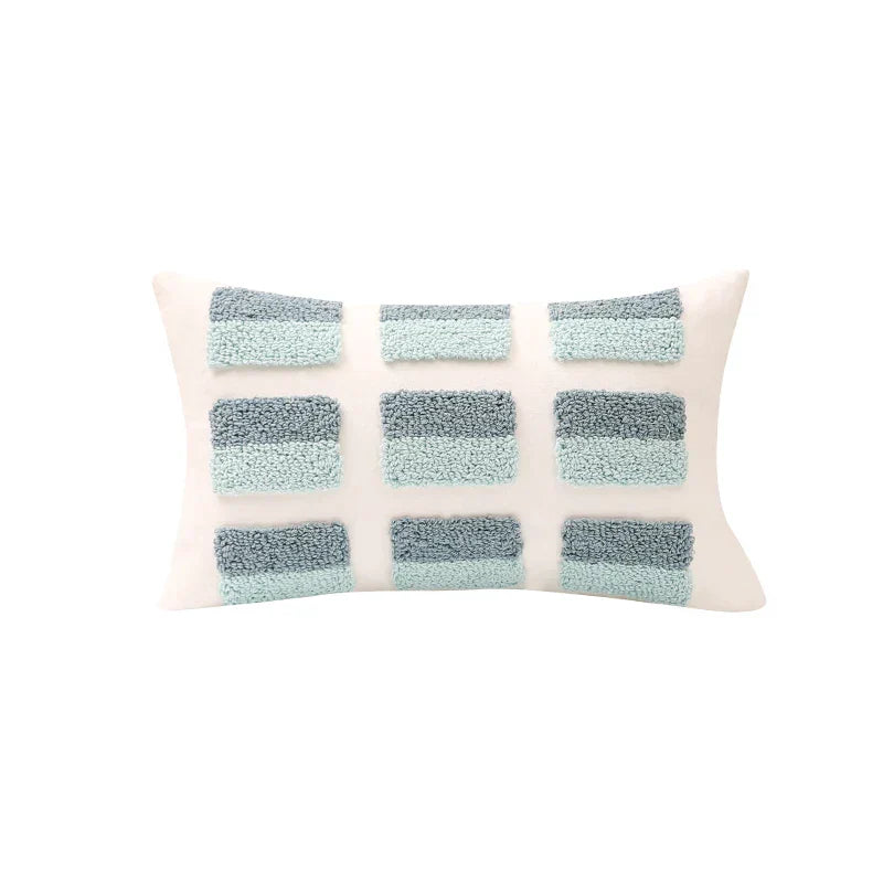 DecorBites™ Geometric Tufted Diamond Pillow Cover 45x45cm/30x50cm Square for Living Room