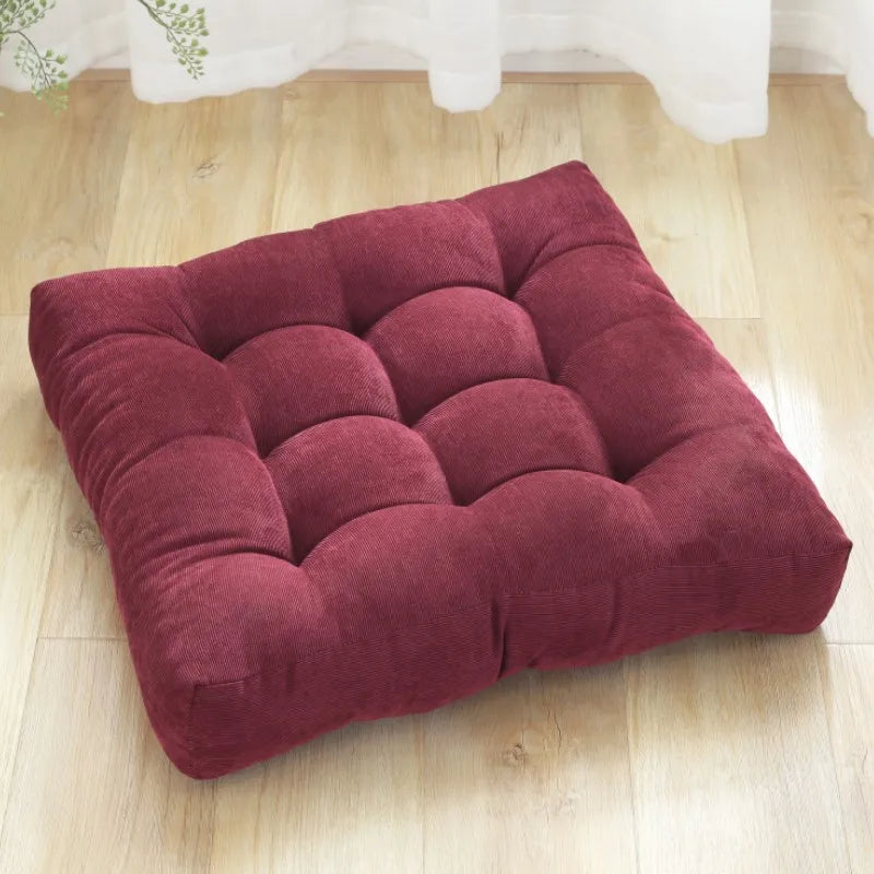 DecorBites™ Corduroy Floor Seat Cushion for Yoga Meditation & Relaxation