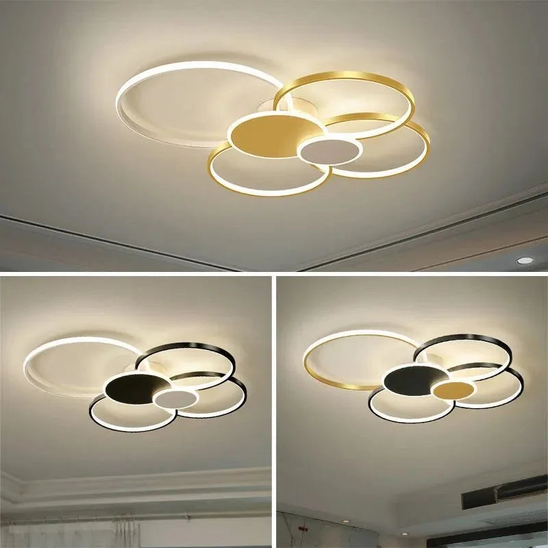 ثريا سقف LED DecorBites™ لغرفة المعيشة وغرفة النوم وغرفة الطعام من تركيبات الإضاءة الداخلية
