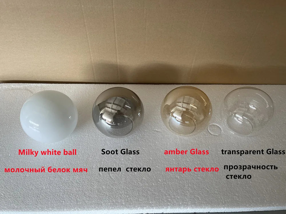 DecorBites™ Glass Ball LED Chandelier for Home Decor and Interior Lighting