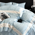 DecorBites™ Cotton Jacquard Duvet Cover Set for Queen Double Bed - High End & Cozy