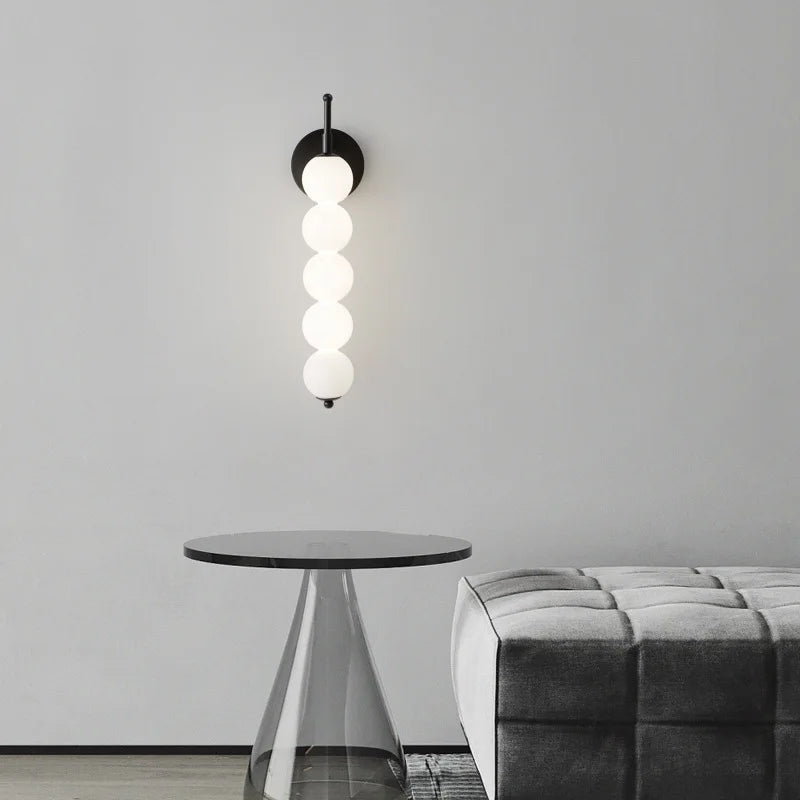 DecorBites™ Glass Bedside LED Wall Lamp for Parlor, Hotel & Home Lighting