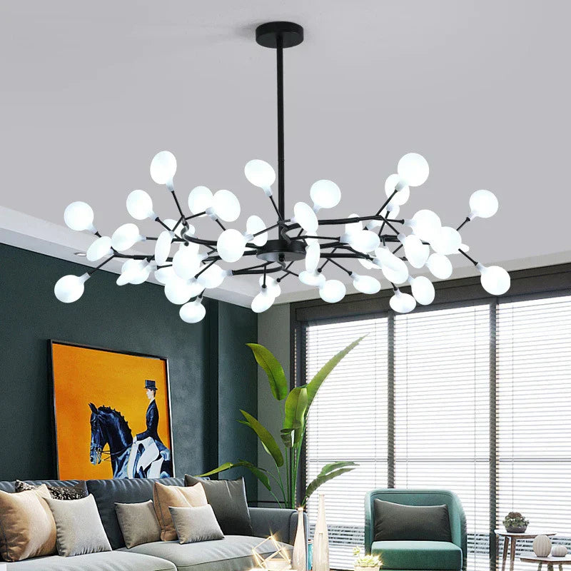 ثريا يراعة LED من DecorBites™: مصابيح سقف اسكندنافية حديثة لديكور المنزل الفاخر