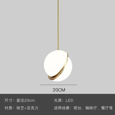 DecorBites™ Gold Lustre LED Pendant Lights for Living/Dining Room, Bedroom & Shop