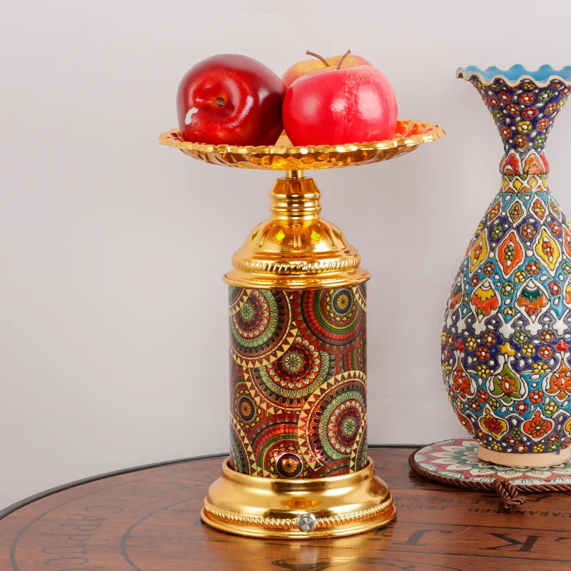 DecorBites™ Fruit Platter Desk Lamp: Rechargeable, Romantic Night Light for Living Room, Bedroom
