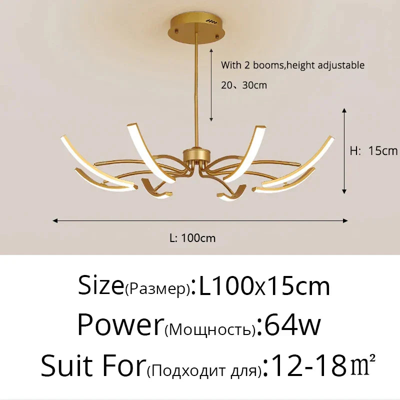 ثريات DecorBites™ LED لغرفة المعيشة الحديثة وغرفة النوم وغرفة الدراسة وإضاءة المطبخ