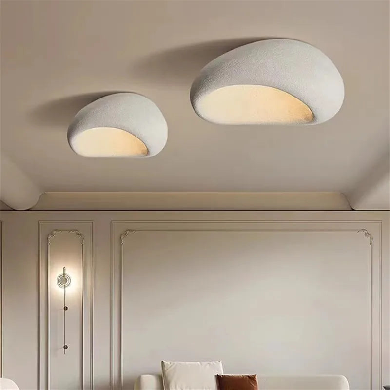 مصباح سقف خمرا E27 من DecorBites™: فن الـWabi Sabi الاسكندنافي لديكور غرف المعيشة المنزلية
