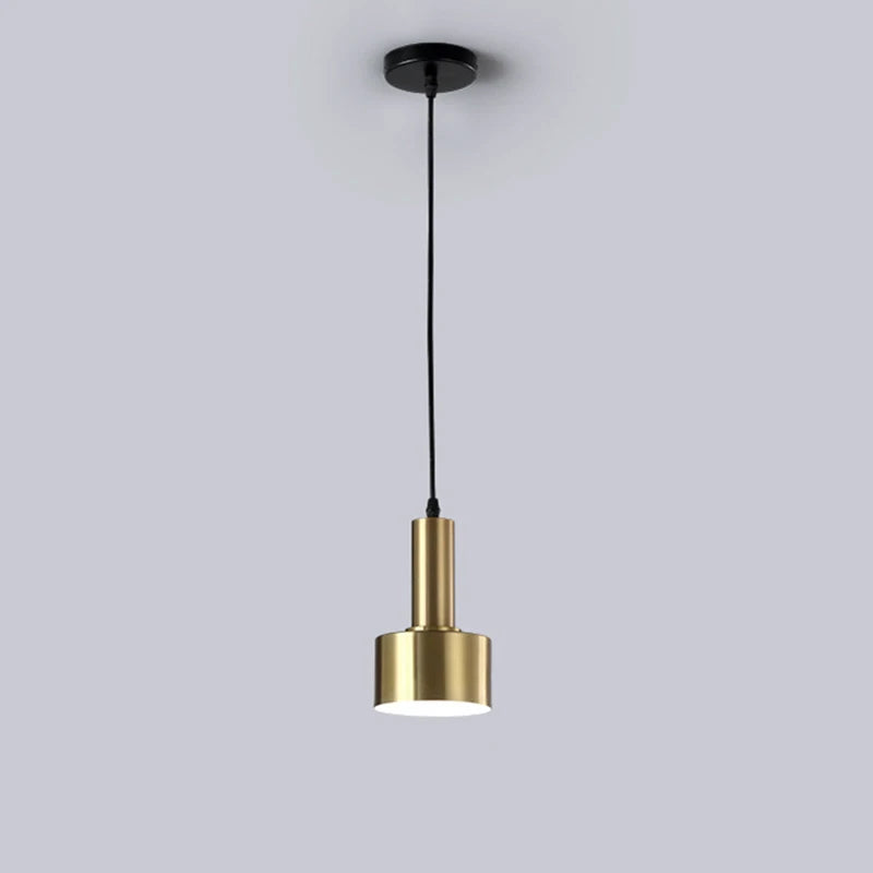 DecorBites™ مصباح معلق LED ذهبي E27 ثريا Nordic لغرفة المعيشة وغرفة النوم الداخلية