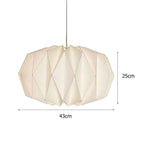 Nordic White Origami Paper Pendant Lamp Shade