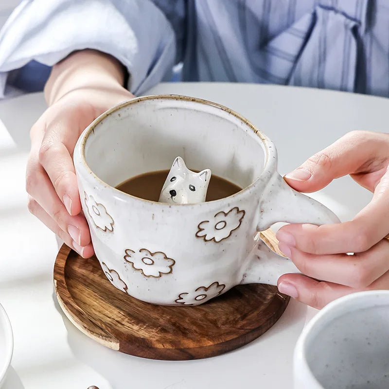 DecorBites™ 3D Cartoon Animal Coffee Mugs - Unique Handmade Gift