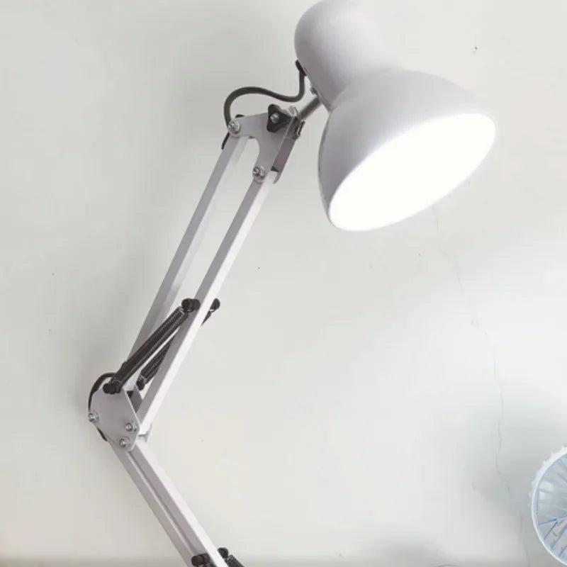 DecorBites™ Adjustable Swing Arm LED Desk Lamp with Switch for Office Reading and Bedside