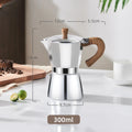 DecorBites™ 300ml Classic Coffee Machine by GIANXI: Aluminum Italian Stove Top Mocha Pot